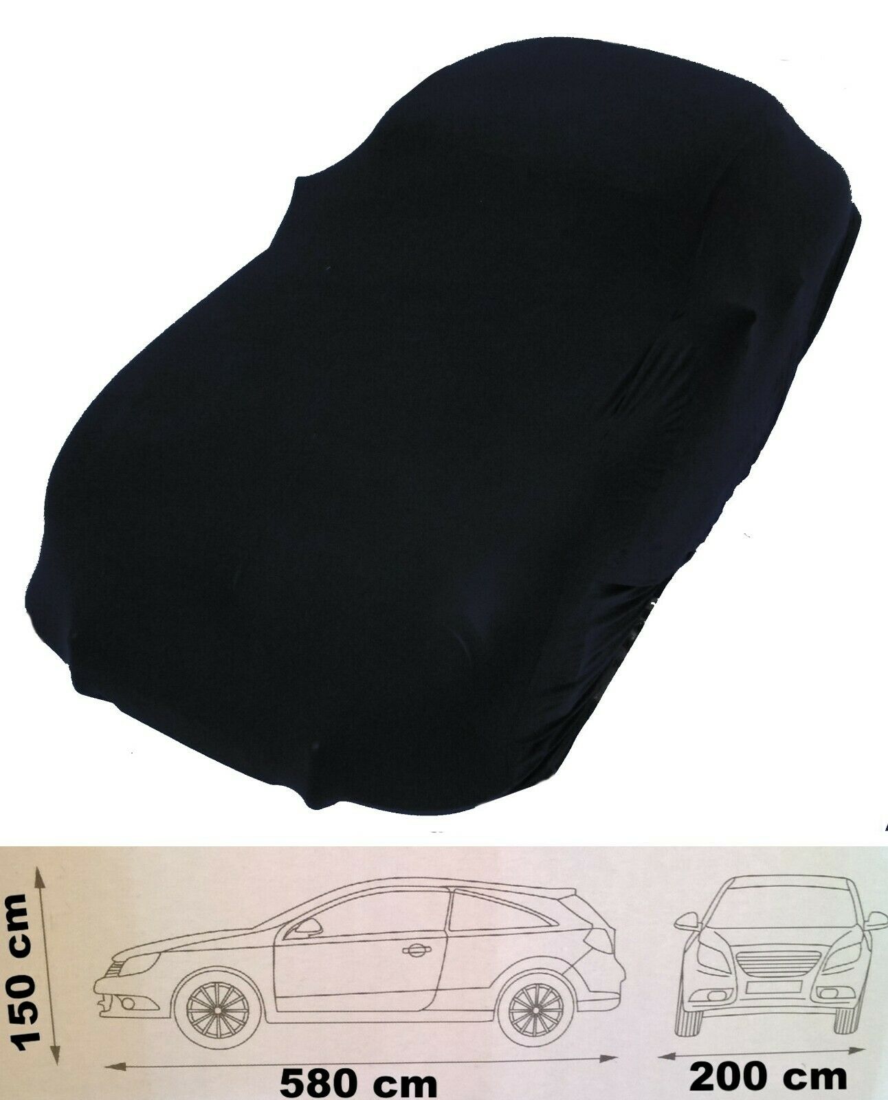 Schwarze Abdeckung Autositz Rückseite Tür Hängende